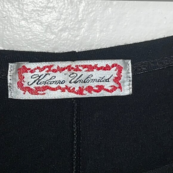 Kokomo Unlimited Tie-Dye Black Poncho Top With Multicolor Spiral Design One Size - Picture 3 of 12